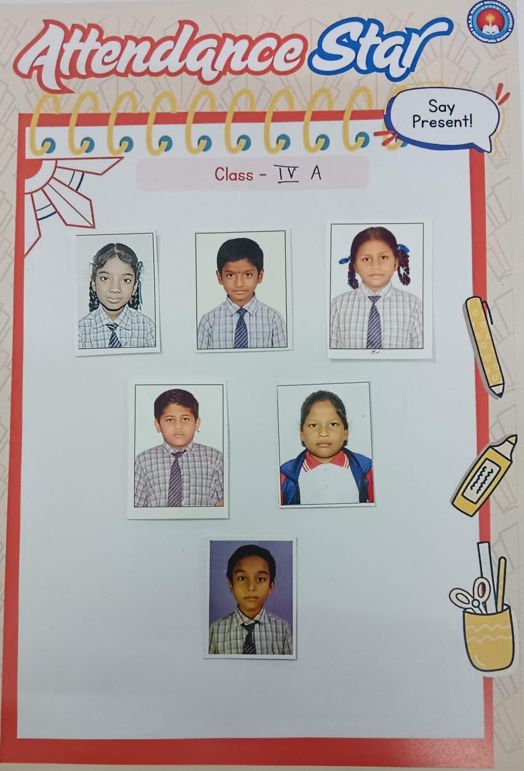 ⭐Attendance star of primary wing ⭐